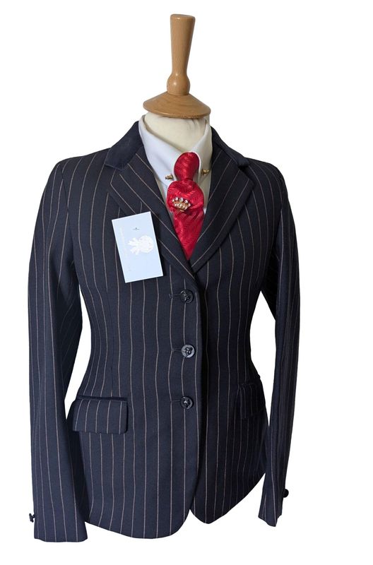 NEW GIRLS FOXLEY MRS CANDY NAVY & PINK WOOL SHOWING JACKET SIZE 26