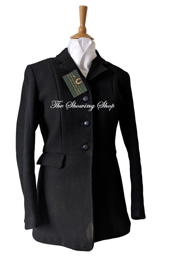 LADIES MEARS LEDBURY BLACK HUNT COAT SIZE 16 (40)