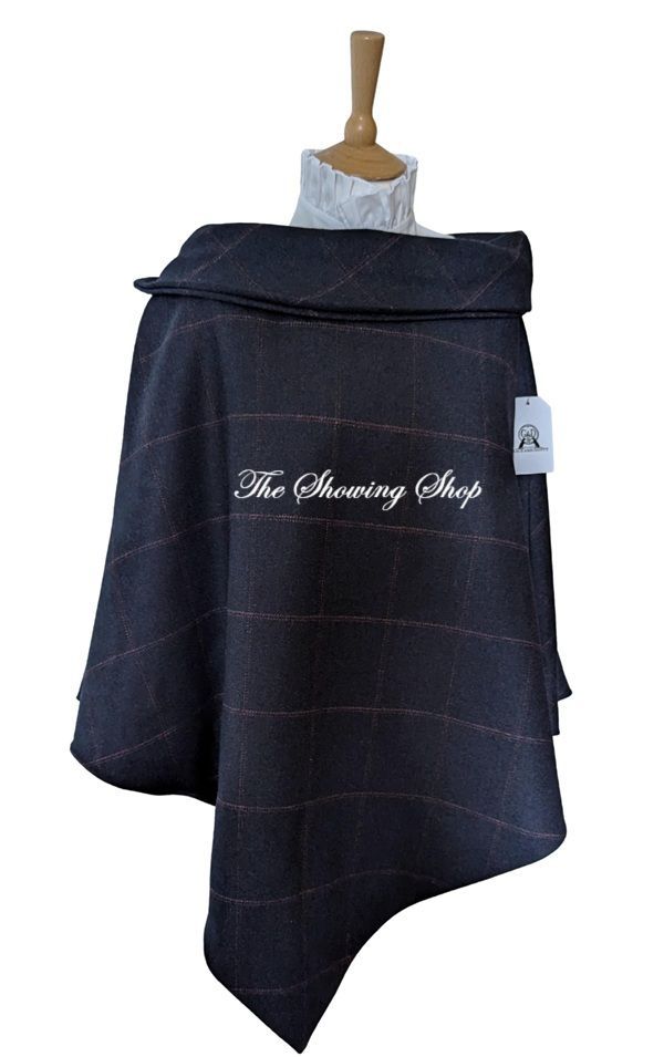 BRAND NEW GRACE & DOTTY NAVY TWEED CAPE SIZE 20-22