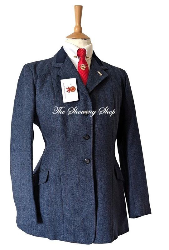 LADIES CALDENE HICKSTEAD BLUE TWEED JACKET SIZE 12 (36)