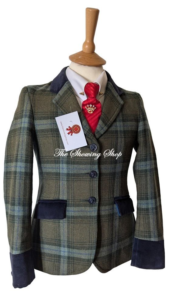 GIRLS LE BEAU CHEVAL BESPOKE TWEED SHOWING JACKET SIZE 28