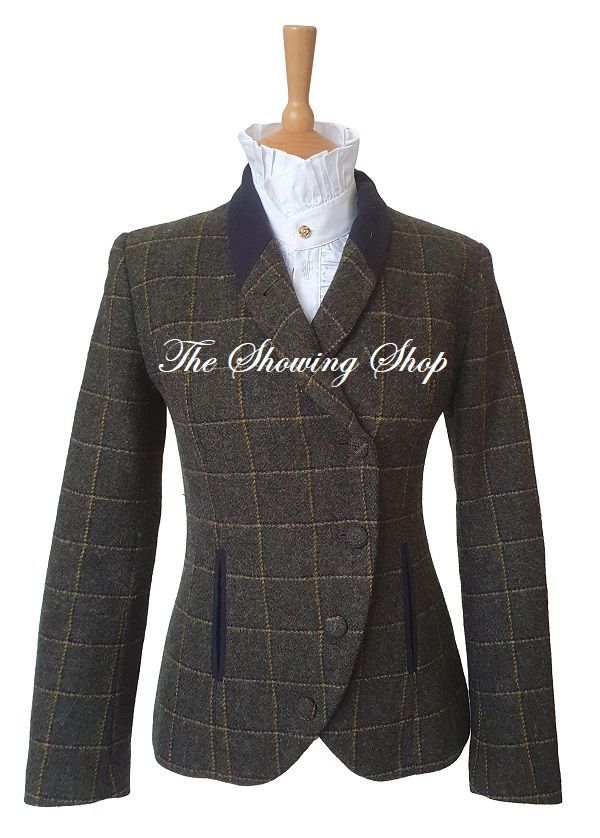 JACK MURPHY HARRIET GREEN TWEED JACKET SIZE 10