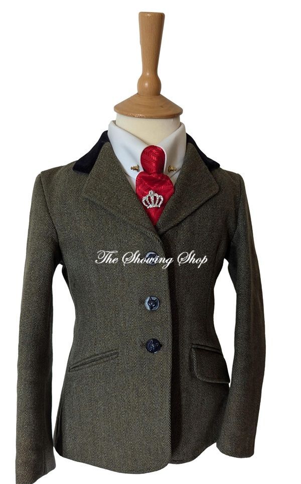 CHILDS MEARS GREEN TWEED JACKET SIZE 25