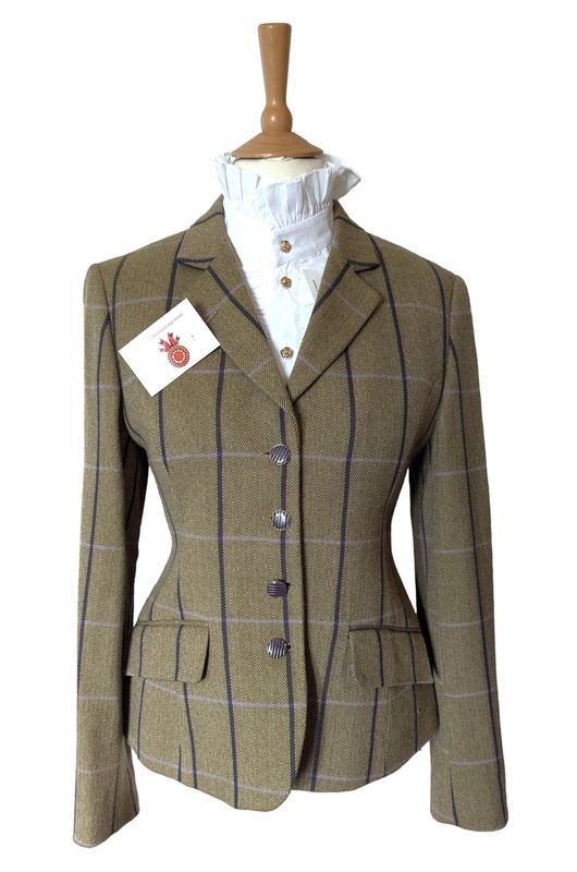 LADIES RYDALE LUCINDA GREEN TWEED JACKET SIZE 16