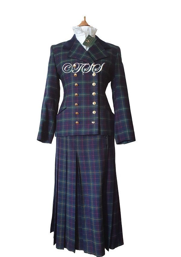 LADIES TARTAN WOOL LEADERS OUTFIT SIZE 14