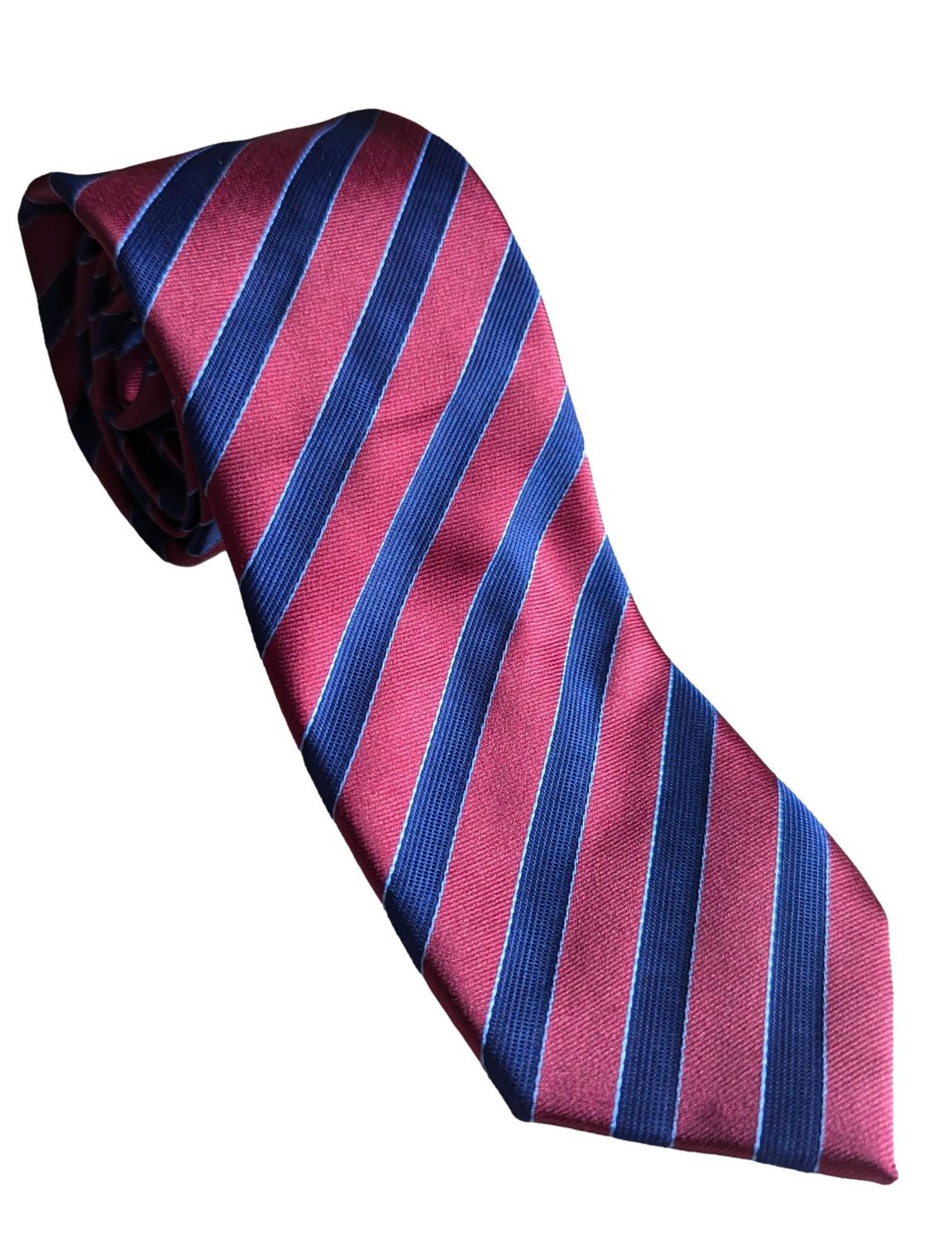 ADULTS BURGUNDY/ NAVY SHOWING TIE