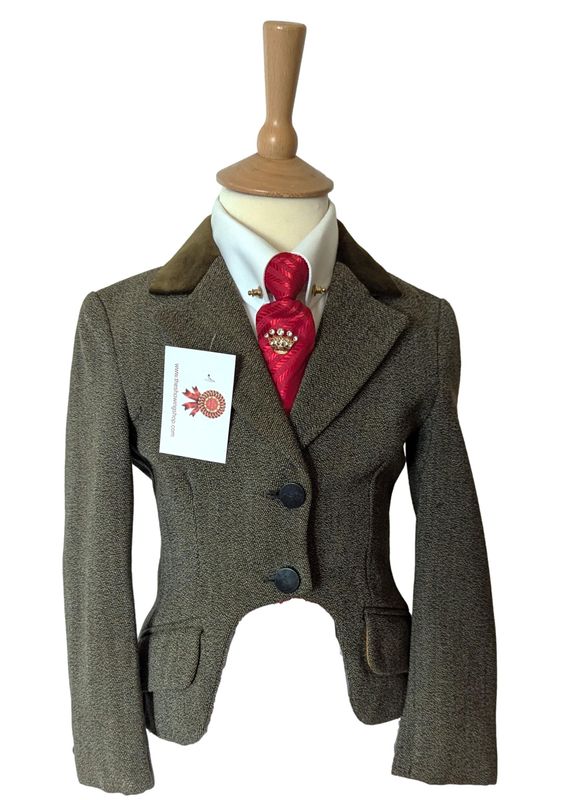 CHILDS MEARS KEEPERS TWEED CUTAWAY JACKET SIZE 26