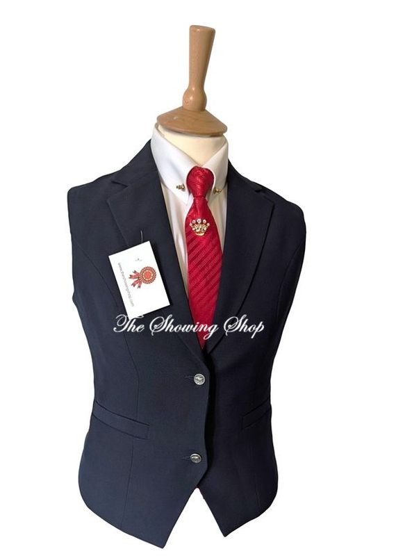 LADIES NAVY WAISTCOAT SIZE 8