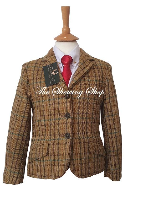 CHILDS SHOWING SELECTION BROWN TWEED JACKET SIZE 23