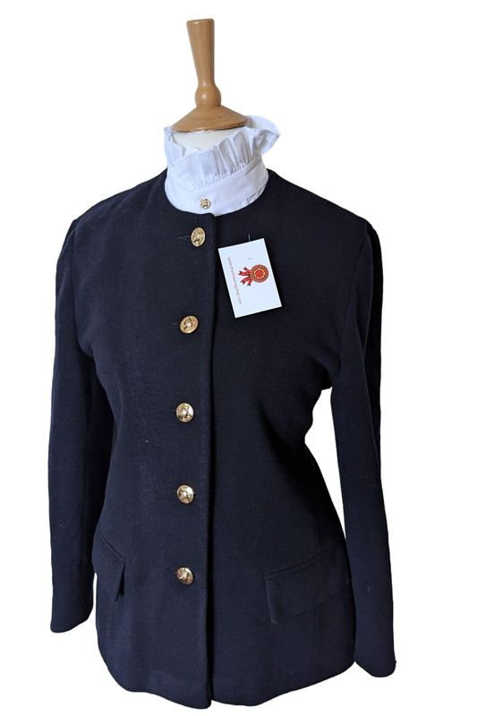 NAVY WOOL LEADERS JACKET SIZE 14