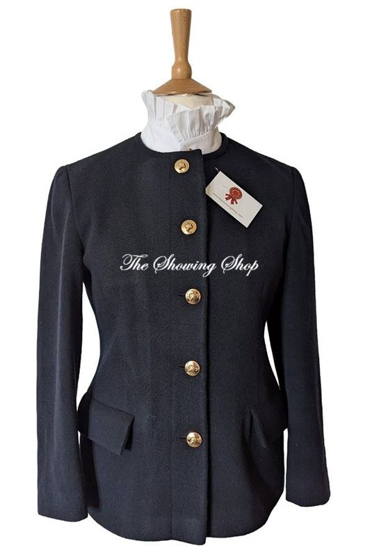 NAVY WOOL & CASHMERE LEADERS JACKET SIZE 12