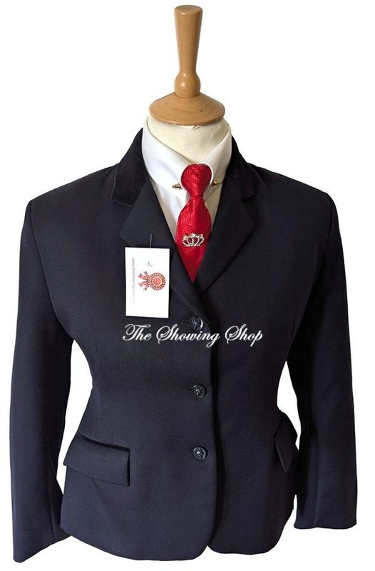MAIDS/ PETITE LADIES MRS CANDY NAVY WOOL SHOWING JACKET SIZE 38 (14)