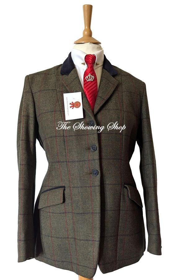 LADIES SHOWING SELECTION GREEN TWEED JACKET SIZE 18 (42)