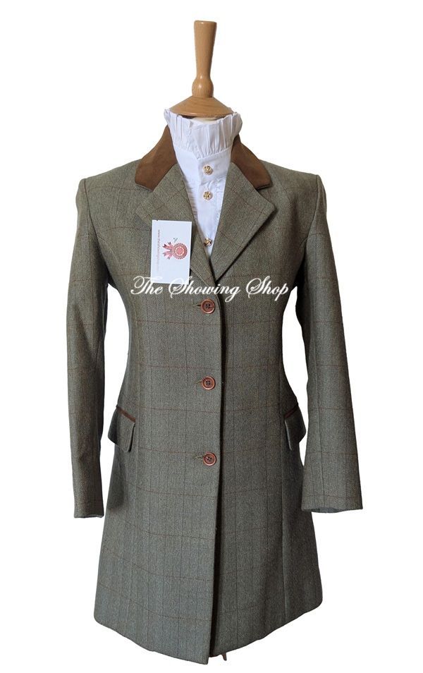 LADIES HIDEPARK YORK GREEN 3/4 LENGTH COAT SIZE 10 (PETITE)