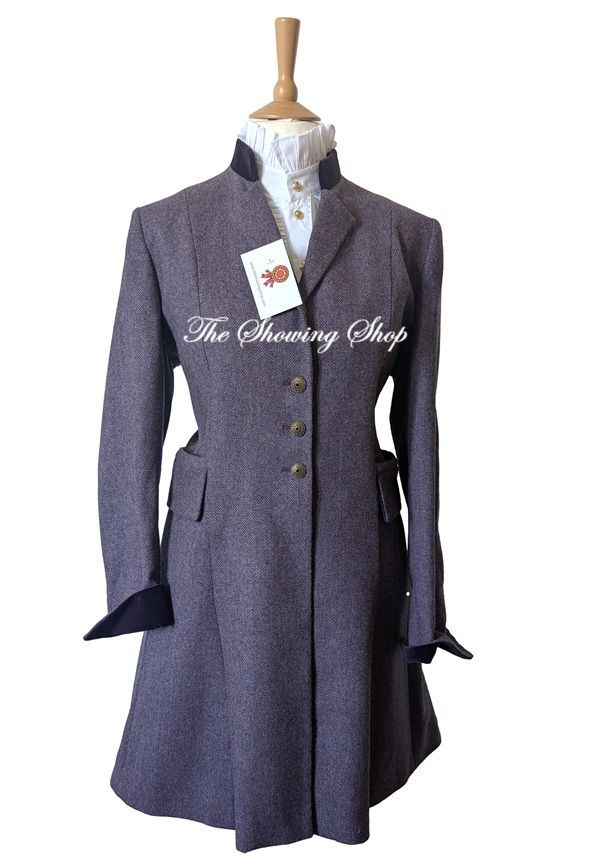 LADIES HOUSE OF BRUAR PURPLE TWEED COAT SIZE 20
