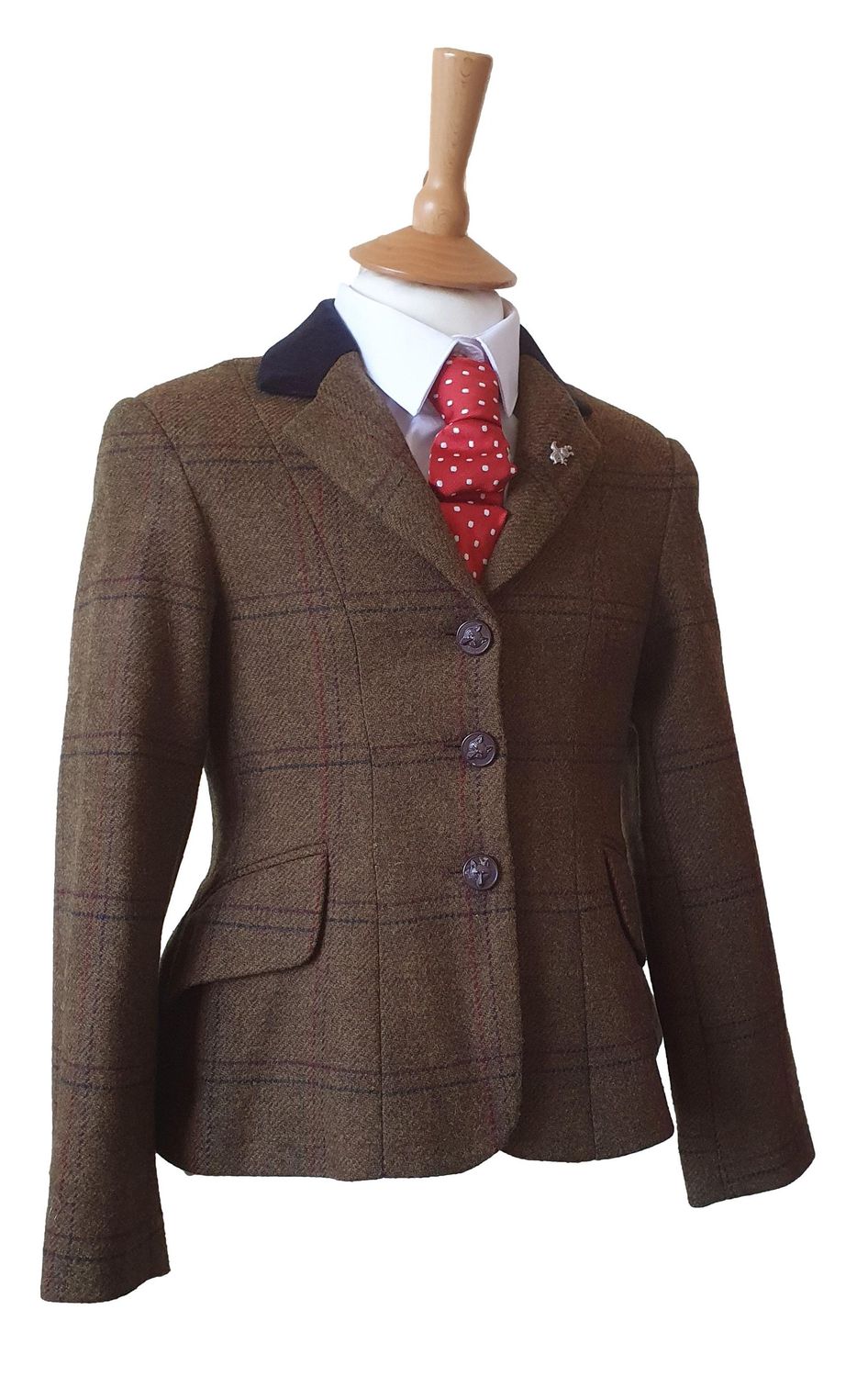 CHILDS CALDENE SILVERDALE BROWN TWEED JACKET SIZE 24
