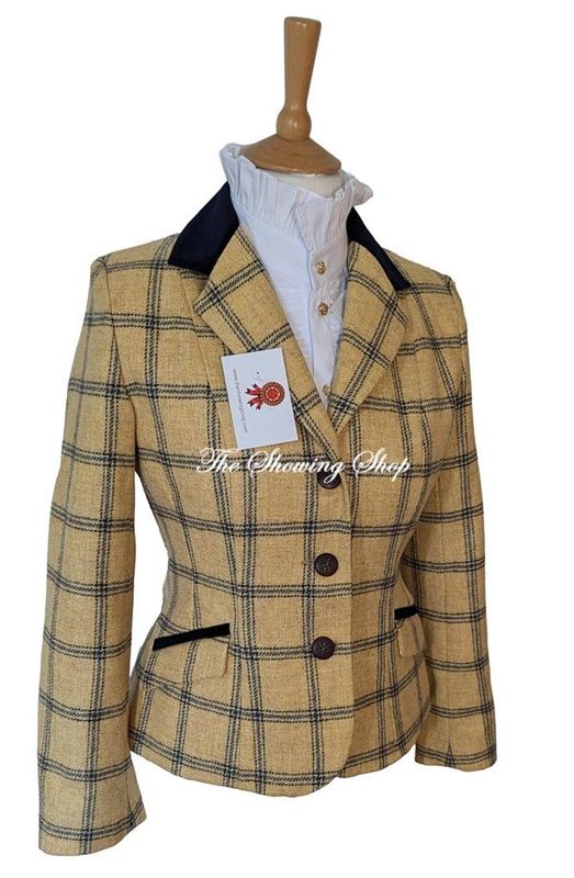 LADIES BLUES & BROWNS TWEED JACKET SIZE 12