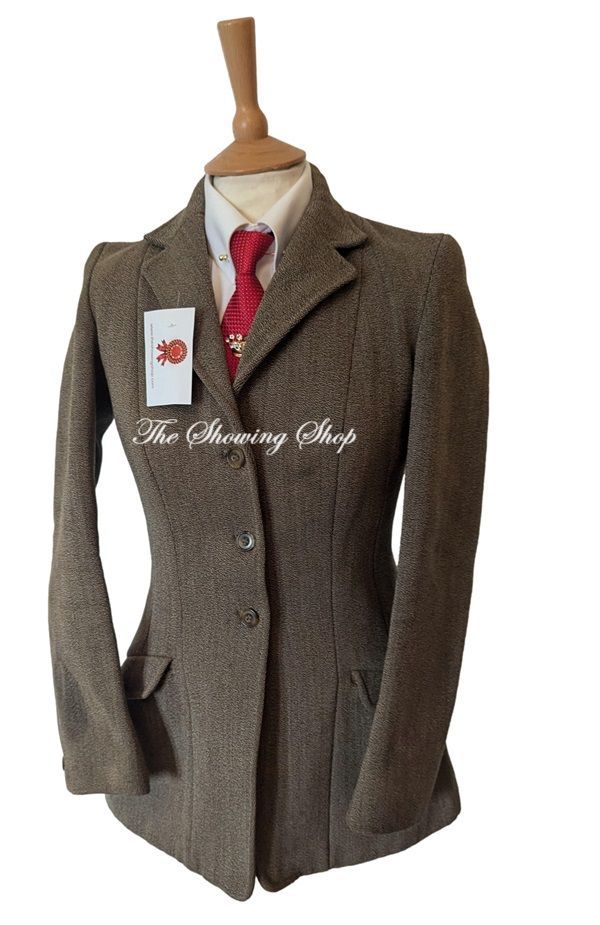 LADIES DERBY HOUSE KEEPERS TWEED HUNTING JACKET SIZE 10 (34)