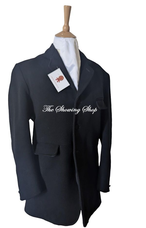 MENS HEBDEN CORD BLACK HEAVYWEIGHT HUNT FROCK COAT SIZE 42