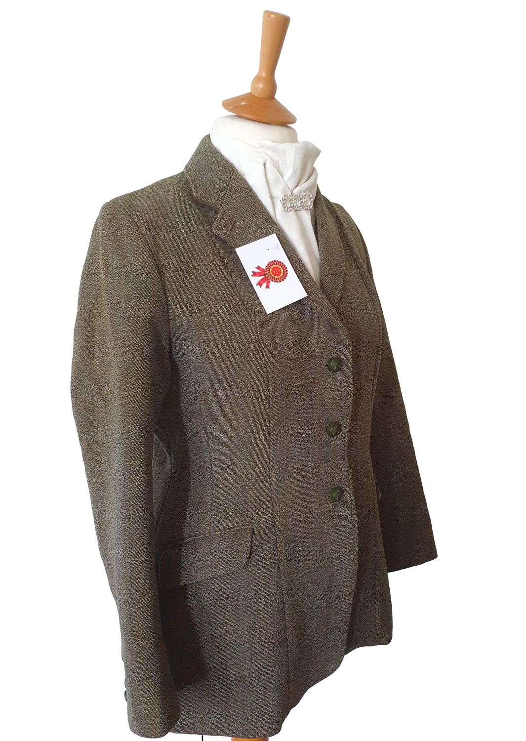 LADIES DERBY HOUSE HEAVYWEIGHT KEEPERS TWEED JACKET SIZE 10