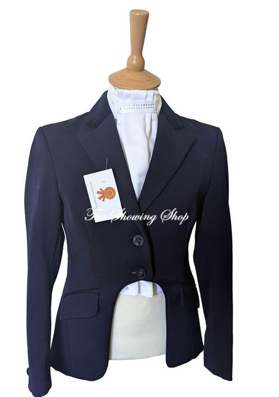GIRLS R H MEARS NAVY WOOL CUTAWAY JACKET SIZE 28