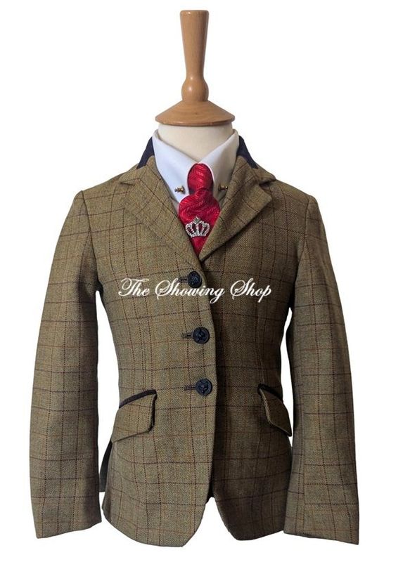 CHILDS SHOWING SELECTION BROWN TWEED JACKET SIZE 24