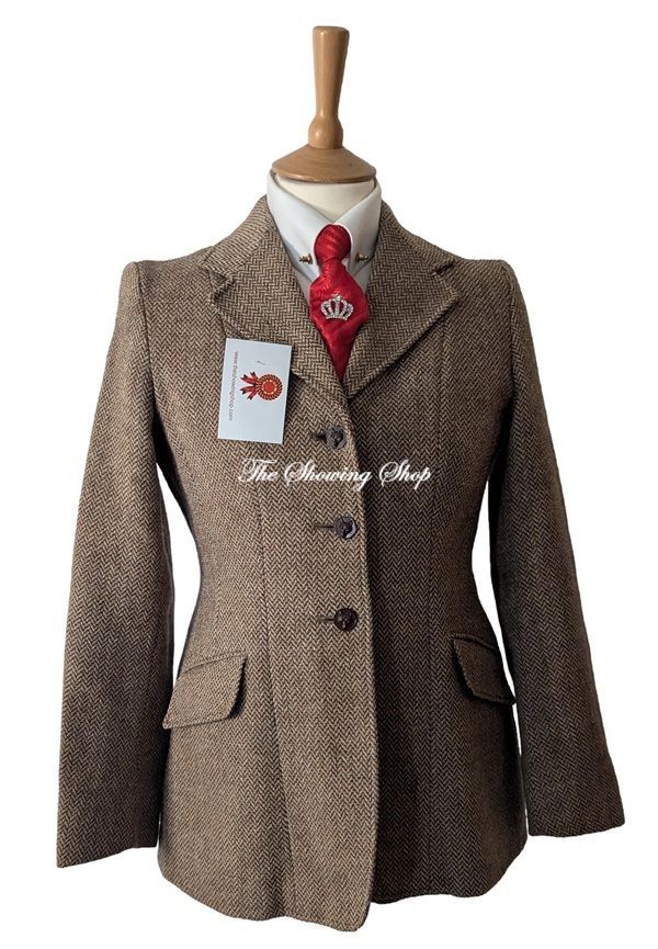 PETITE LADIES/ MAIDS CALDENE BROWN TWEED JACKET SIZE 10 (34)