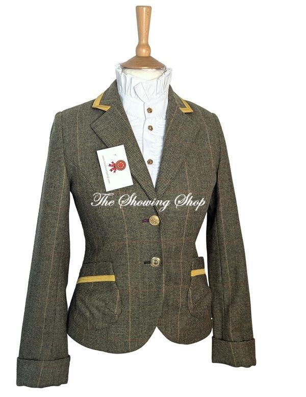 LADIES JOULES TOAD GREEN TWEED JACKET SIZE 10
