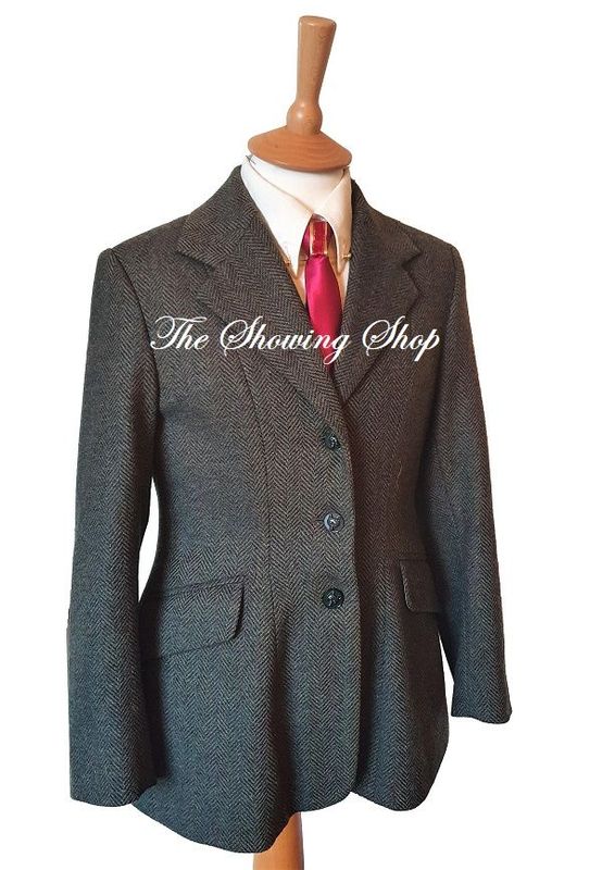 MAIDS CALDENE SOUTHWOLD GREEN TWEED JACKET SIZE 8 (32)
