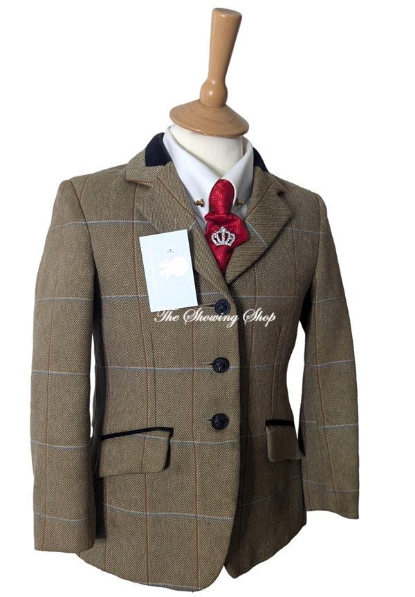 CHILDS SHOWING SELECTION BROWN TWEED JACKET SIZE 27