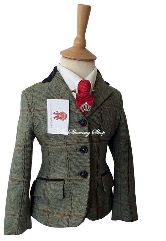CHILDS MRS CANDY GREEN TWEED JACKET SIZE 23