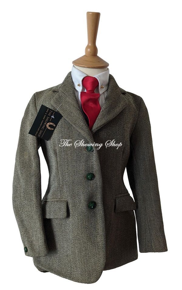 CHILDS FOXLEY HEAVYWEIGHT KEEPERS TWEED HUNTING JACKET SIZE 27