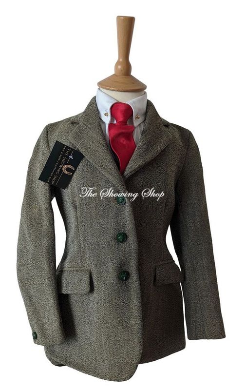 CHILDS FOXLEY HEAVYWEIGHT KEEPERS TWEED HUNTING JACKET SIZE 27