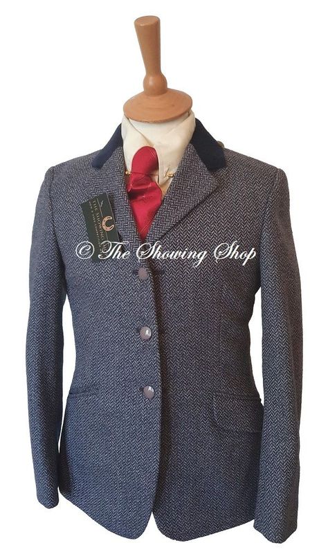 CHILDS MEARS UNISEX BLUE TWEED JACKET SIZE 30