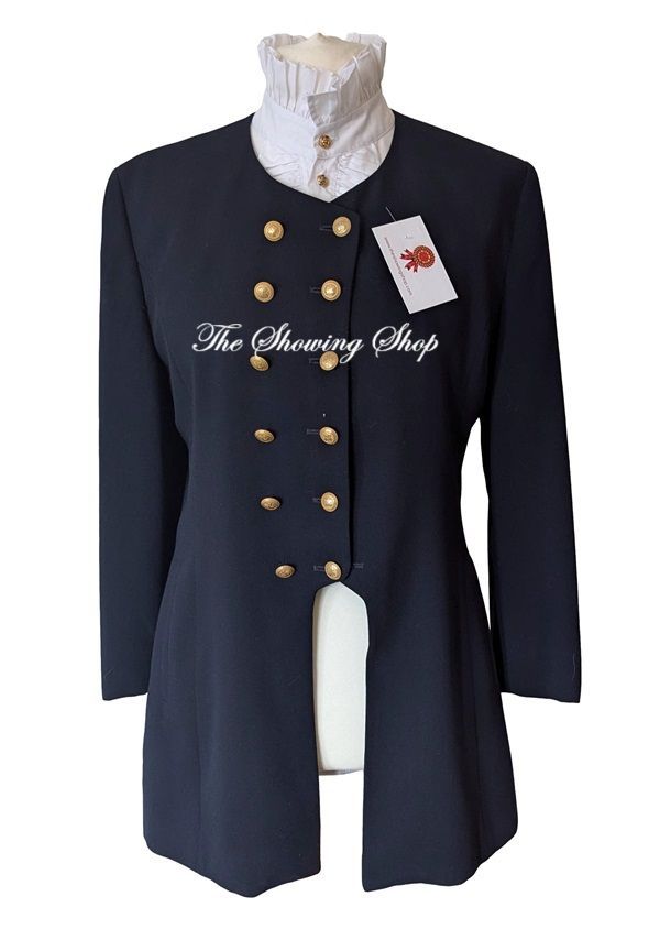 NAVY WOOL LEADERS JACKET SIZE 14