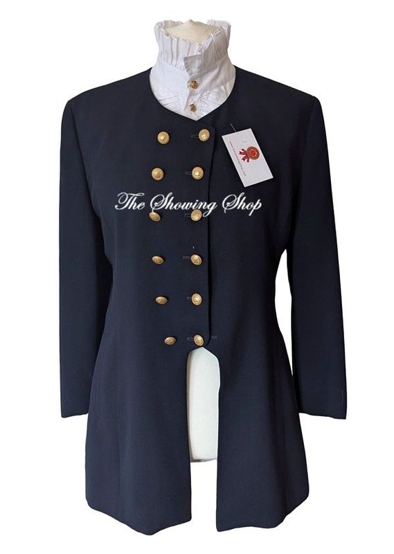 NAVY WOOL LEADERS JACKET SIZE 14