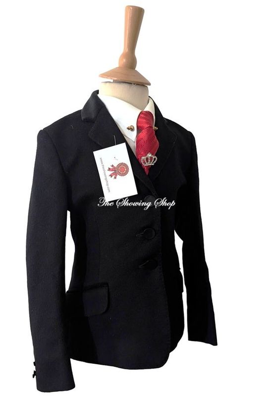 CHILDS ALEXANDER JAMES BLACK WOOL SHOWING JACKET SIZE 24