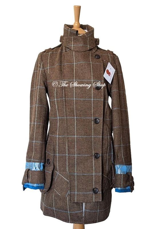 LADIES LIBERTY FREEDOM DUCHESS PUNK BROWN TWEED COAT SIZE 10