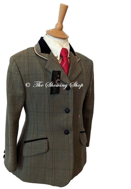 BRAND NEW LADIES DUBLIN CAMBRIDGE GREEN TWEED JACKET SIZE 12 (36)