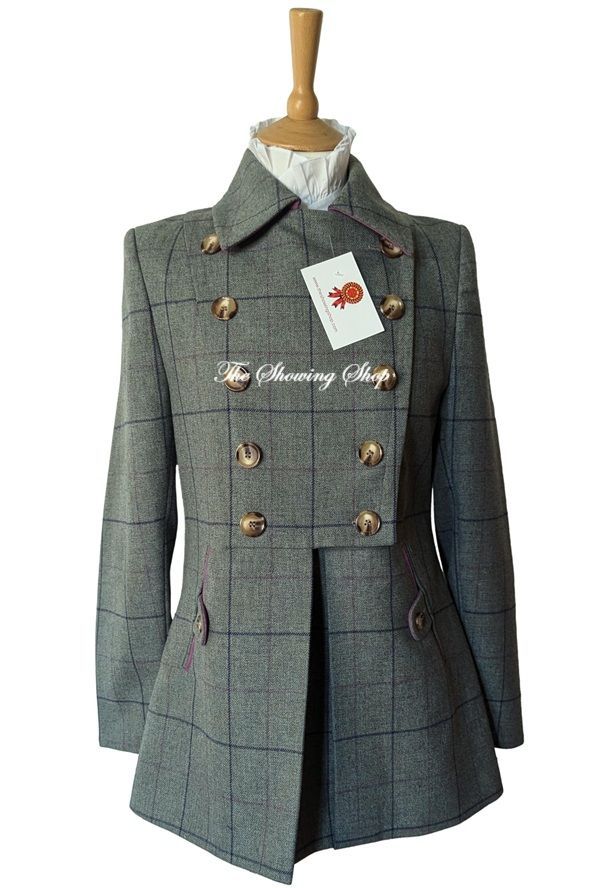 COUSINS OF CHELTENHAM GREEN TWEED COAT SIZE 10