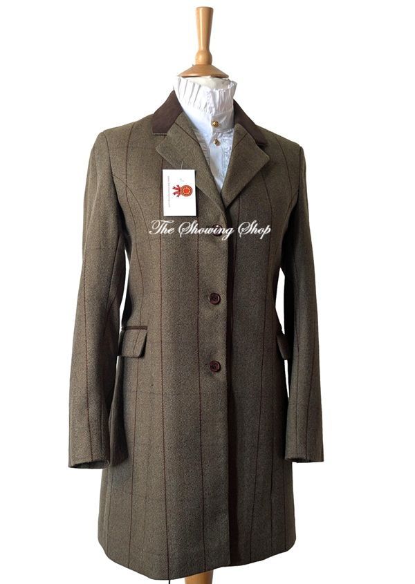 LADIES HIDEPARK YORK TWEED LONG COAT SIZE 18