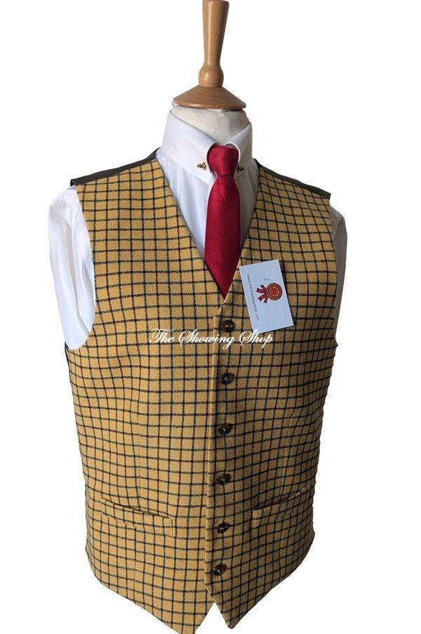MENS SAMUEL WINDSOR TATERSALL WOOL HUNTING WAISTCOAT SIZE 42