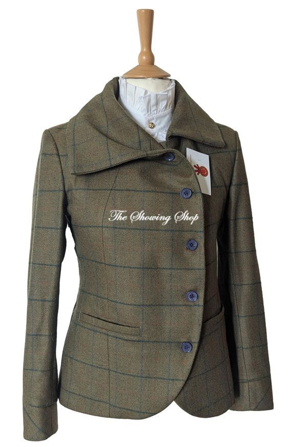 LADIES HIDEPARK OBAN GREEN TWEED JACKET SIZE 14