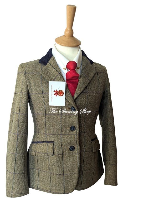 GIRLS MRS CANDY GREEN TWEED JACKET SIZE 27