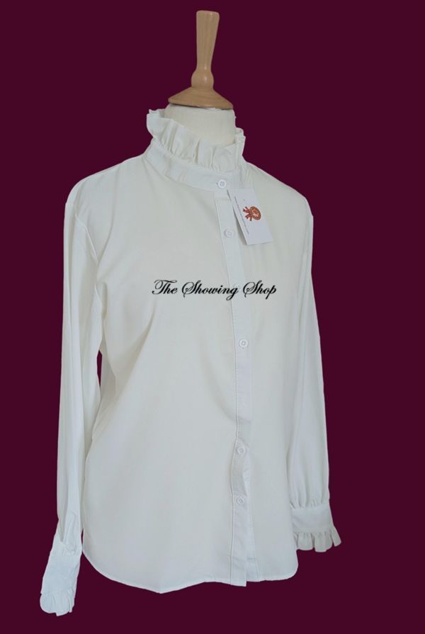 LADIES IVORY LEAD REIN BLOUSE SIZE 18