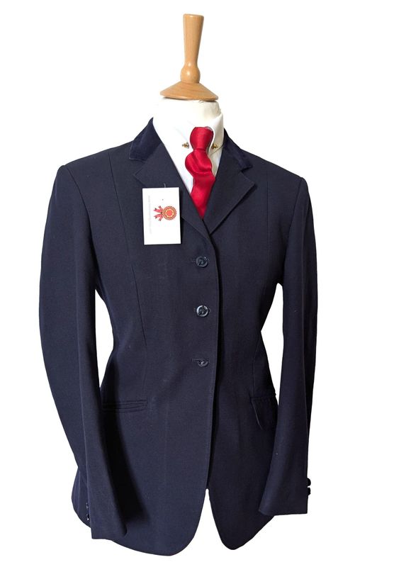 LADIES MEARS NAVY WOOL SHOWING JACKET SIZE 14 (38)