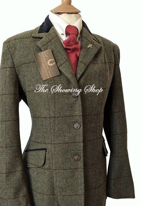 LADIES CALDENE SILVERDALE GREEN TWEED JACKET SIZE 12 (36)