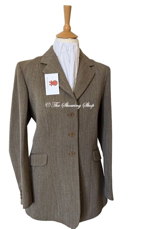 LADIES OLIVER BROWN OF CHELSEA HEAVYWEIGHT KEEPERS TWEED HUNTING JACKET SIZE 18 (42)
