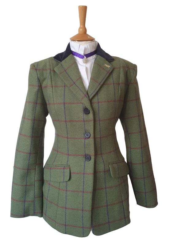 LADIES SHERWOOD CAMPOLINO GREEN SHOWING JACKET SIZE 14 (38)