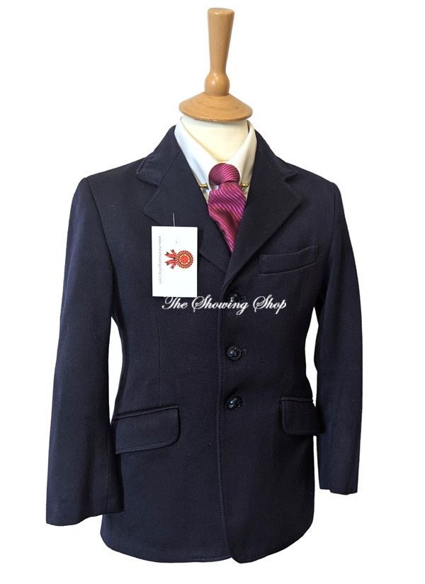 BOYS R H MEARS NAVY WOOL SHOWING JACKET SIZE 28
